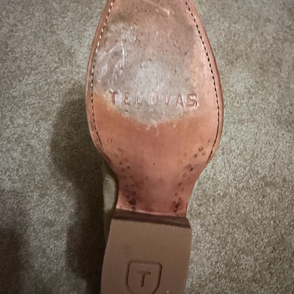 Tecovas women’s Light Brown Suede Boots - Picture 4 of 5